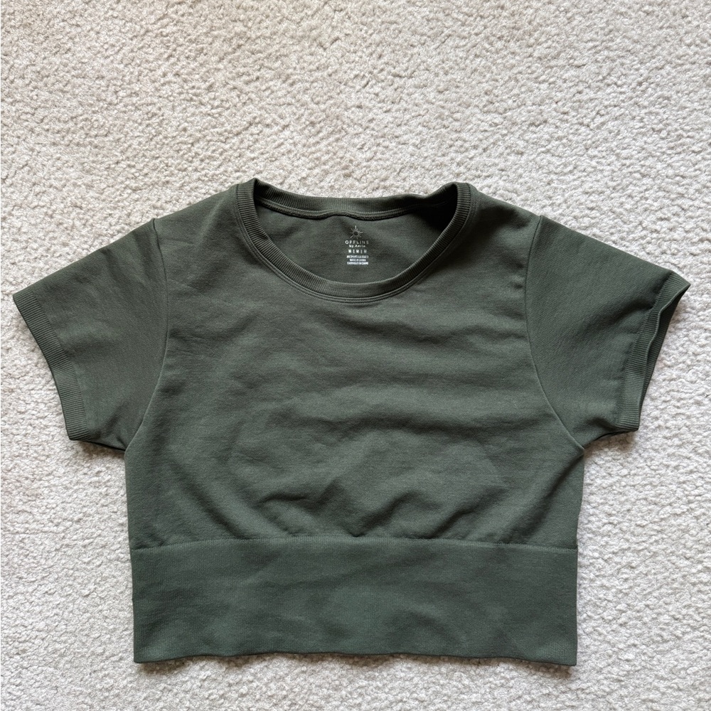 Aerie Cropped Active Shirt